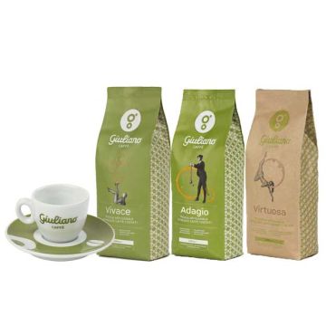 Café en grains Giuliano 3kg + 1 tasse espresso  gratuit