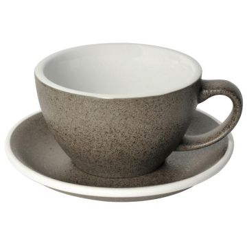 Loveramics egg café latte tas en ondertas (300ml) graniet
