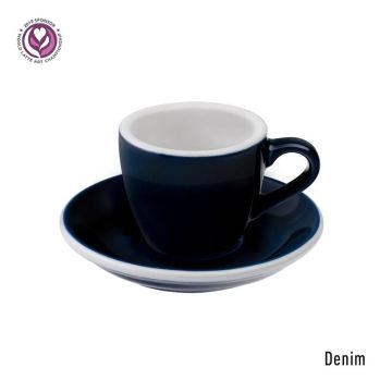 Loveramics egg espresso tasse et soucoupe (80ml) denim