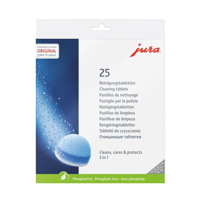 Boîte de 6 pastilles de nettoyage Jura 3 en 1