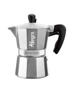 Bialetti Percolator Allegra Silver 3 tasses