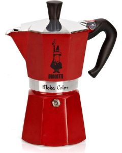 Bialetti Percolator Moka Express Rouge 6 tasses