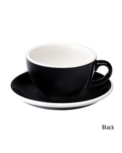 Loveramics egg cappuccino tasse et soucoupe (200ml) noir