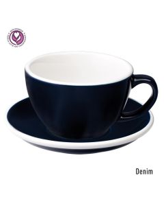 Loveramics egg café latte tas en ondertas (300ml) denim
