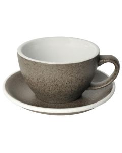 Loveramics egg café latte tas en ondertas (300ml) graniet

