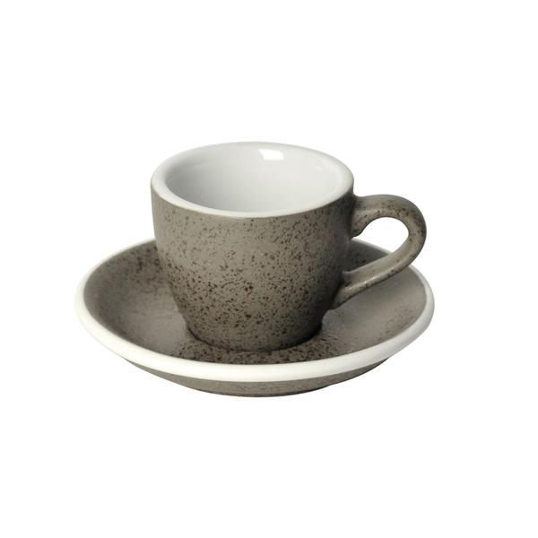 Loveramics egg espresso tasse et soucoupe (80ml) graniet